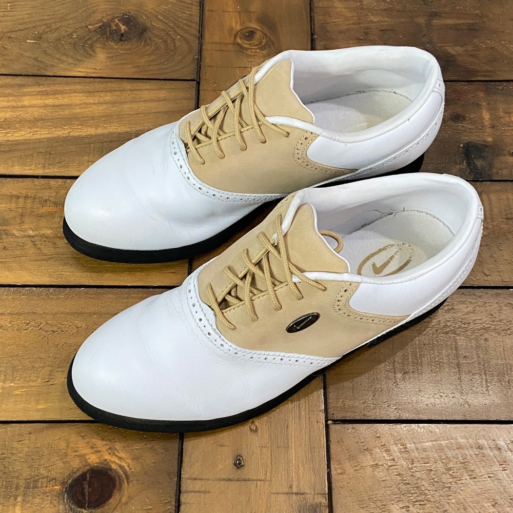 VTG 1997 Women's Nike Superstition Saddle golf shoes Brogue Spiked 970201-Y3